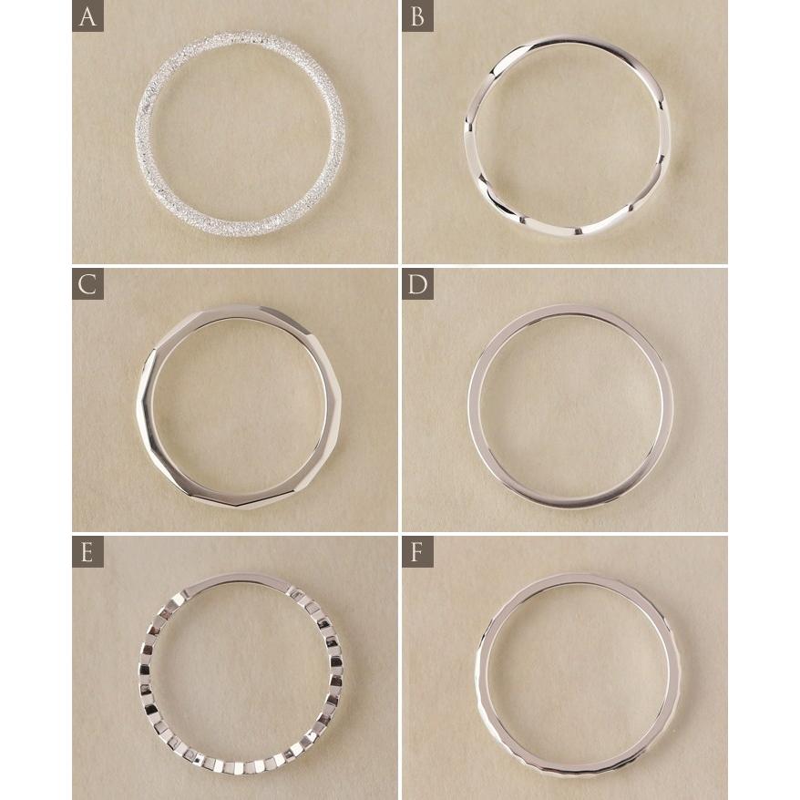 シルバー リング Silver925 ピンキーリング シルバーリング ウェーブ スターダスト 槌目 ひし形 指輪 レディース シンプル ピンキー ゴールド 華奢 細い 極細｜devas｜07