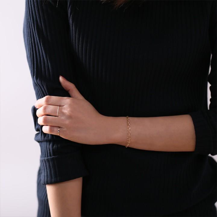 【土日限定2000円OFFクーポン有】 18金 リング k18 ピンキーリング k18リング クラッシュ18k 指輪 レディース 18金指輪 18金リング シンプル ピンキー | DEVAS | 11