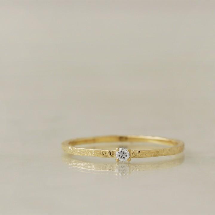 【土日限定2000円OFFクーポン有】 18金 リング k18 ピンキーリング k18リング クラッシュ18k 指輪 レディース 18金指輪 18金リング シンプル ピンキー | DEVAS | 04