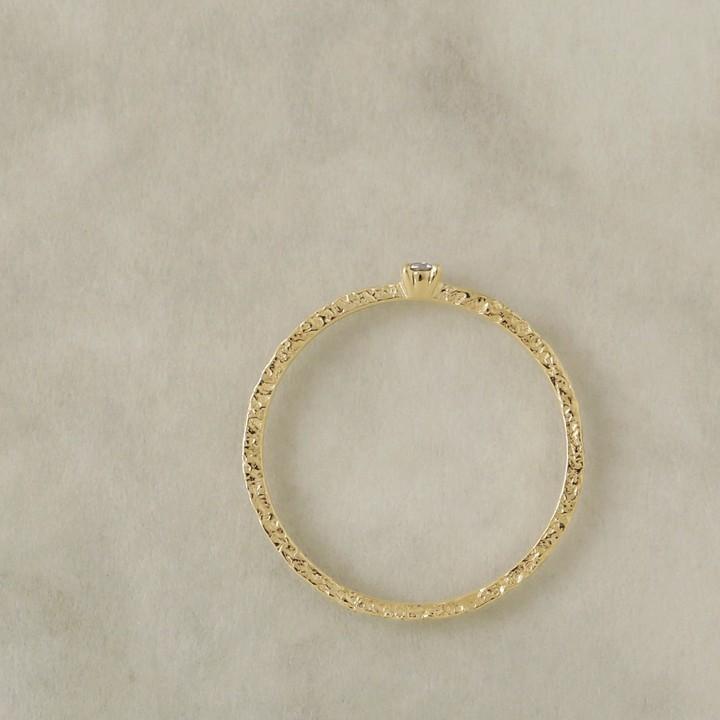 【土日限定2000円OFFクーポン有】 18金 リング k18 ピンキーリング k18リング クラッシュ18k 指輪 レディース 18金指輪 18金リング シンプル ピンキー | DEVAS | 07