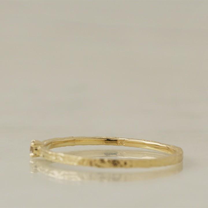 【土日限定2000円OFFクーポン有】 18金 リング k18 ピンキーリング k18リング クラッシュ18k 指輪 レディース 18金指輪 18金リング シンプル ピンキー | DEVAS | 08