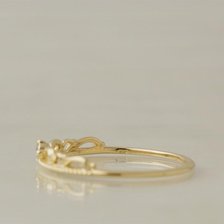 【土日限定2000円OFFクーポン有】 18金 リング k18 ピンキーリング k18リング ダイヤ サファイア 18k 指輪 レディース 18金指輪 18金リング ピンキー | DEVAS | 09