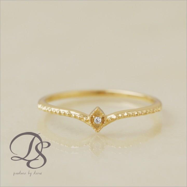 【土日限定2000円OFFクーポン有】 18金 リング k18 ピンキーリング k18リング ダイヤモンド 18k 指輪 レディース 18金指輪 18金リング ピンキー | DEVAS