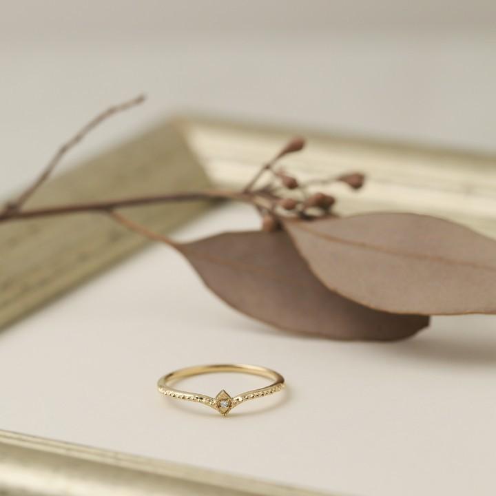 【土日限定2000円OFFクーポン有】 18金 リング k18 ピンキーリング k18リング ダイヤモンド 18k 指輪 レディース 18金指輪 18金リング ピンキー | DEVAS | 01