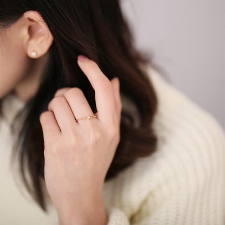 【土日限定2000円OFFクーポン有】 18金 リング k18 ピンキーリング k18リング ダイヤモンド 18k 指輪 レディース 18金指輪 18金リング ピンキー | DEVAS | 06