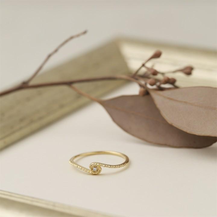 【土日限定2000円OFFクーポン有】 18金 リング k18 ピンキーリング k18リング ダイヤモンド 18k 指輪 レディース 18金指輪 18金リング ピンキー | DEVAS | 01