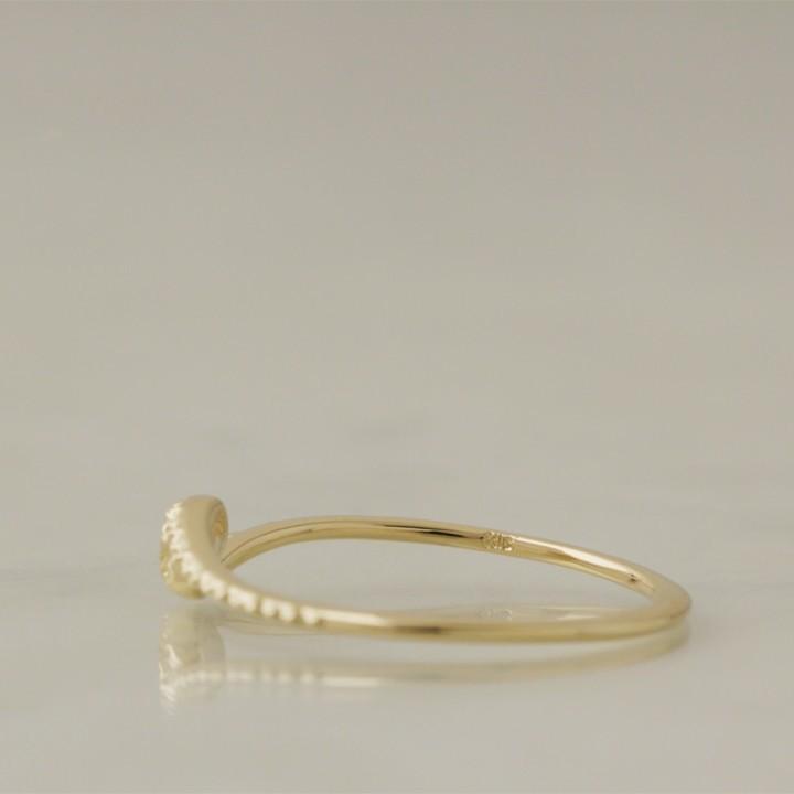 【土日限定2000円OFFクーポン有】 18金 リング k18 ピンキーリング k18リング ダイヤモンド 18k 指輪 レディース 18金指輪 18金リング ピンキー | DEVAS | 05