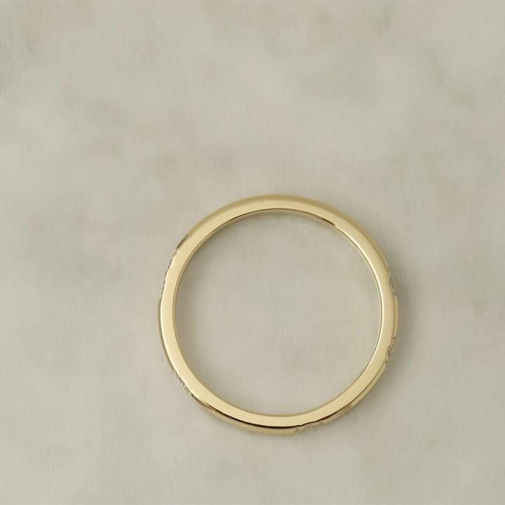 【土日限定3500円OFFクーポン有】 18金 リング k18 k18リング ダイヤモンド 6石 チョコバー 18k 指輪 レディース 18金指輪 18金リング シンプル刻印 | DEVAS | 03