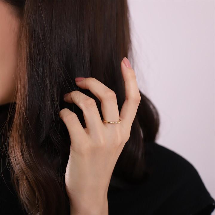 【土日限定3500円OFFクーポン有】 18金 リング k18 k18リング ダイヤモンド 6石 チョコバー 18k 指輪 レディース 18金指輪 18金リング シンプル刻印 | DEVAS | 05