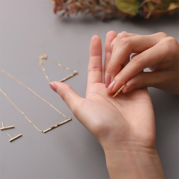 【土日限定3500円OFFクーポン有】 18金 リング k18 k18リング ダイヤモンド 6石 チョコバー 18k 指輪 レディース 18金指輪 18金リング シンプル刻印 | DEVAS | 07