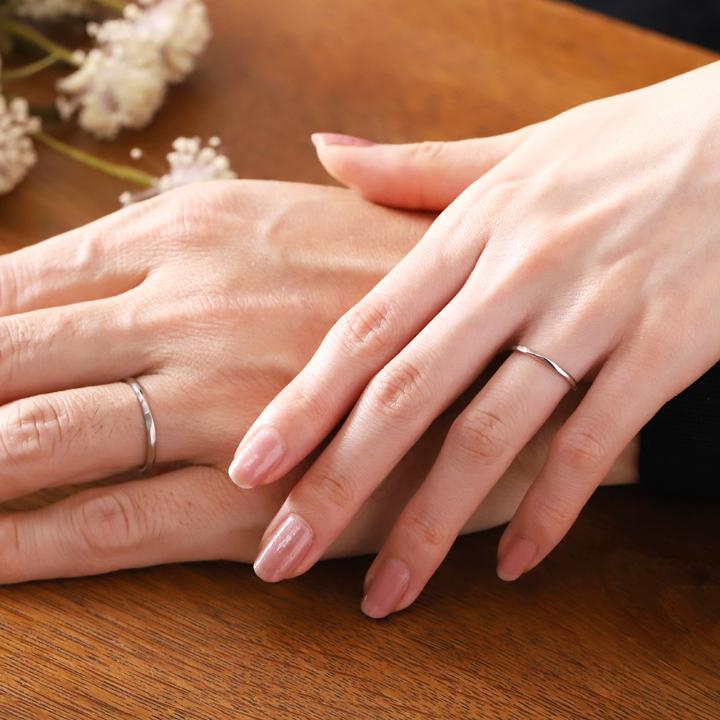 プラチナリング ペアリング 結婚指輪 プラチナ リング ペア マリッジリング ペア ひねり 光沢  刻印 pt950 メンズ 指輪 レディース 結婚 プラチナ指輪 シンプル | DEVAS | 06