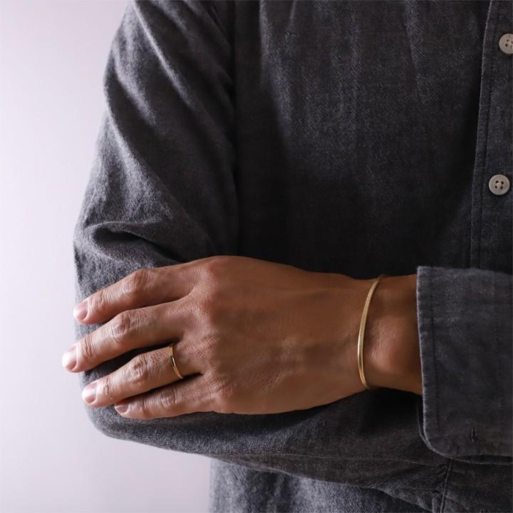 【土日限定2000円OFFクーポン有】 18金 リング k18 k18リング 長方形 角状 メンズ 1.8mm幅 18k 指輪 レディース 18金指輪 18金リング刻印ペア | DEVAS | 08