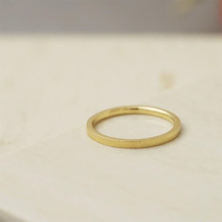 K18 斜めラインのリング　約4号 楽天市場】【Tree Ring / Wide】 K10/K18/Pt900 ヘアライン 平