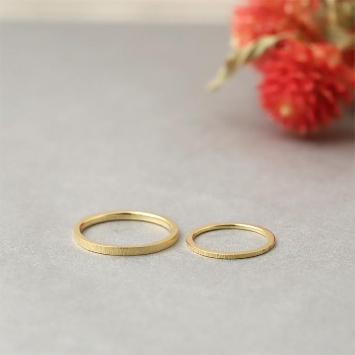 【土日限定8000円OFFクーポン有】 18金 リング k18 ペアリング k18リング ペア ライン 縦ライン 結婚指輪 マリッジリング 18k 指輪 18金指輪 18金リング | DEVAS | 01