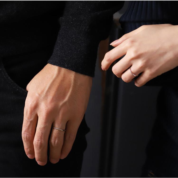 【6/14~15限定7000円OFFクーポン有】プラチナリング ペアリング 結婚指輪 プラチナ リング ペア マリッジリング シノギ ライン 指輪 結婚 プラチナ指輪の画像