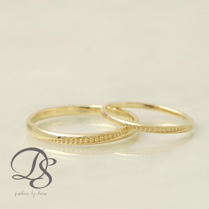 K18 ゴールド ペアリング 2本セット ミルグレイン ミル打ち レディース メンズ 結婚指輪 マリッジリング プレゼント pair 1012b  :SCN-R022PAIR:デザイナーズジュエリー DEVAS - 通販 - Yahoo!ショッピング