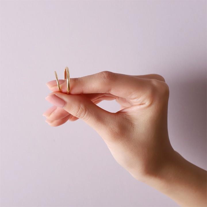 【土日限定4000円OFFクーポン有】 18金 リング k18 ペアリング k18リング ミル打ち 結婚指輪 マリッジリング 18k 指輪 レディース 18金指輪 18金リング | DEVAS | 09