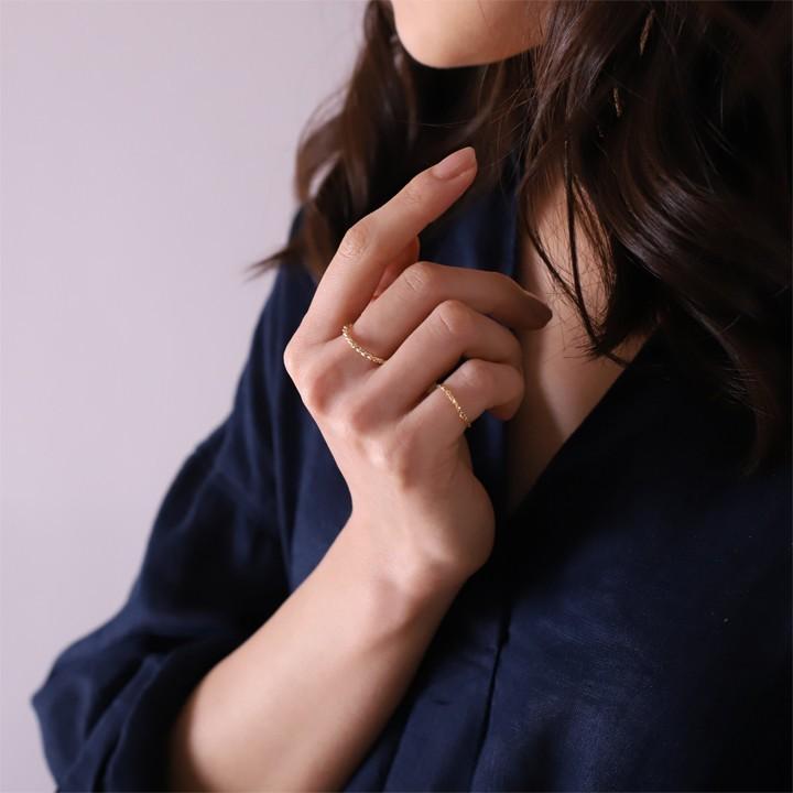 【土日限定2000円OFFクーポン有】 18金 リング k18 k18リング ねじれ ツイスト ひねり L 18k 指輪 レディース メンズ 18金指輪 18金リングペア | DEVAS | 05