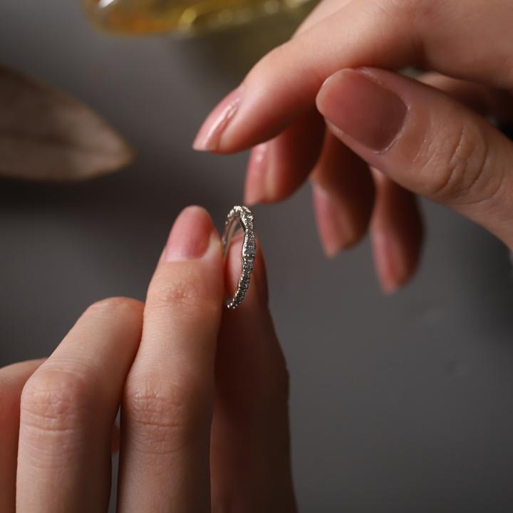 【土日限定6500円OFFクーポン有】  プラチナリング ダイヤ ハーフエタニティ リング プラチナ 指輪 ダイヤモンド 本物 レディース プラチナ指輪 シンプル | DEVAS | 11