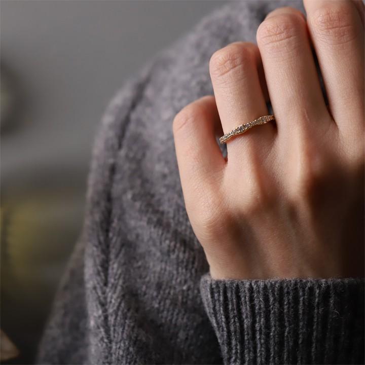 K18 ゴールド リング ハーフエタニティリング ダイヤモンド レディース 18k 18金 Scn R025 デザイナーズジュエリー Devas 通販 Yahoo ショッピング