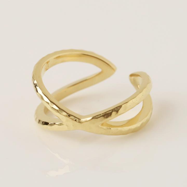 【土日限定8000円OFFクーポン有】 18金 リング k18 k18リング 3WAY クロス 18k 指輪 レディース 18金指輪 18金リング 幅広 ピンクゴールド プラチナ | DEVAS | 02