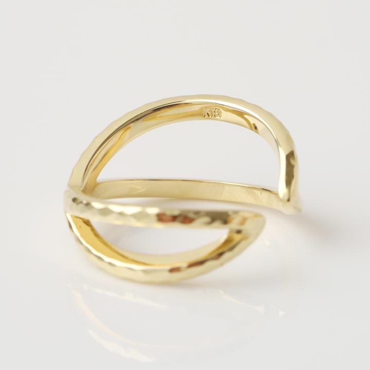 【土日限定8000円OFFクーポン有】 18金 リング k18 k18リング 3WAY クロス 18k 指輪 レディース 18金指輪 18金リング 幅広 ピンクゴールド プラチナ | DEVAS | 06