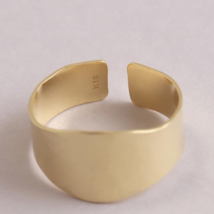 【18K】指輪　リング K18 セル リング マンス カット ペアリング 地金 指輪 18k 18金