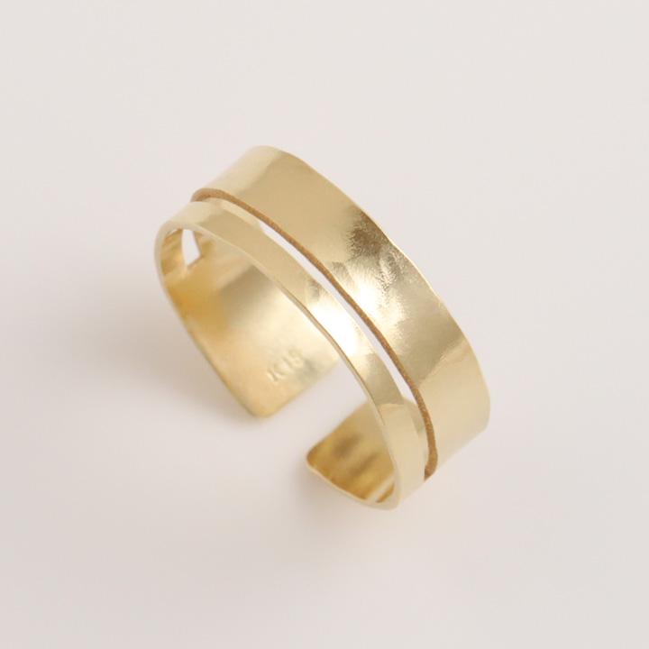 【土日限定5000円OFFクーポン有】 18金 リング k18 k18リング ワイド 槌目 ライン メンズ 18k 指輪 レディース 18金指輪 18金リング シンプル幅広 | DEVAS | 03