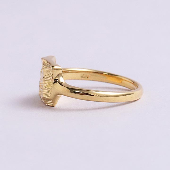 【土日限定6500円OFFクーポン有】  18金 リング k18 k18リング メンズ スクエア 18k 指輪 レディース 18金指輪 18金リング 18kリング シンプル 幅広 | DEVAS | 05