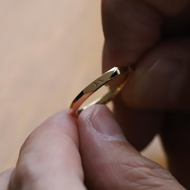 週末お値下げ　Ｋ18  リング 新品】K18YG ダイヤモンド リング 0.26CT【新品】