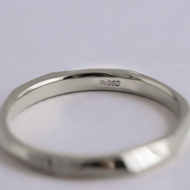 I-PRIMO ウェーブデザイン プラチナリング刻印有 I-PRIMO ウェーブデザイン プラチナリング刻印有 I-PRIMO