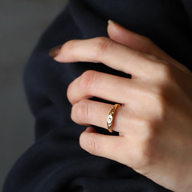 ゴールド 交差デザインリング k18 クロスリング Xライン ゴールドリング 指輪 18KGP ゴールド