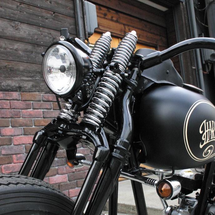 Harley Davidson ヘッドライトステー 74スプリンガー ブラック Harley Davidson ヘッドライトステー 74スプリンガー ブラック