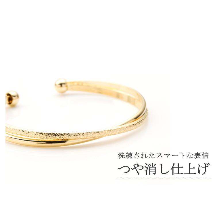 つや消し クロスバングル ツイスト ダスト加工 2連 |  | 01