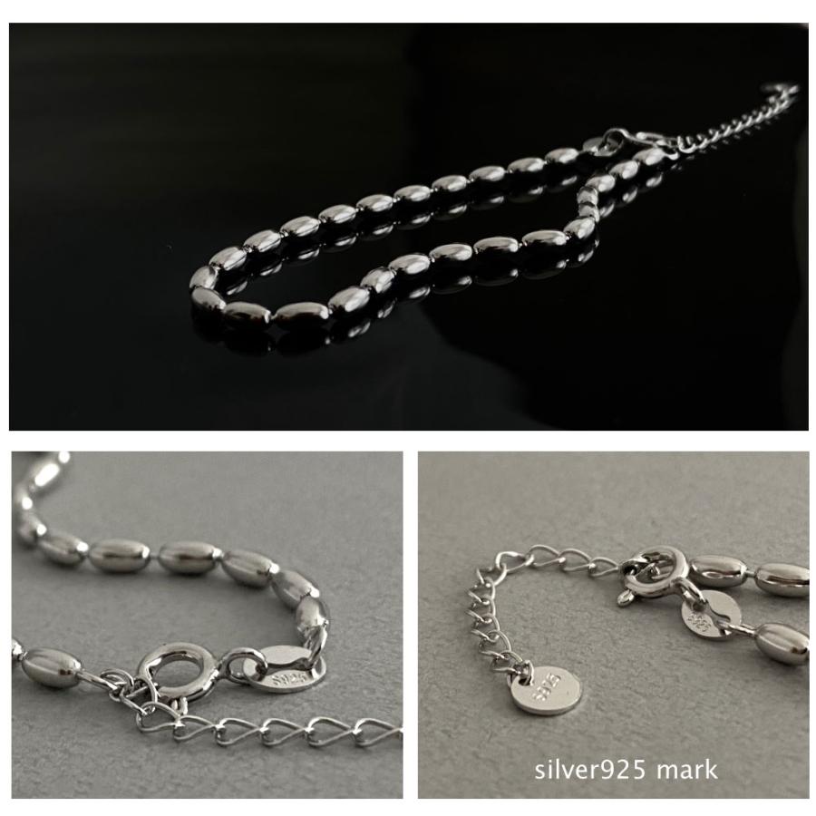 Silver925 ライスボール メタル チェーン ブレスレット |  | 10