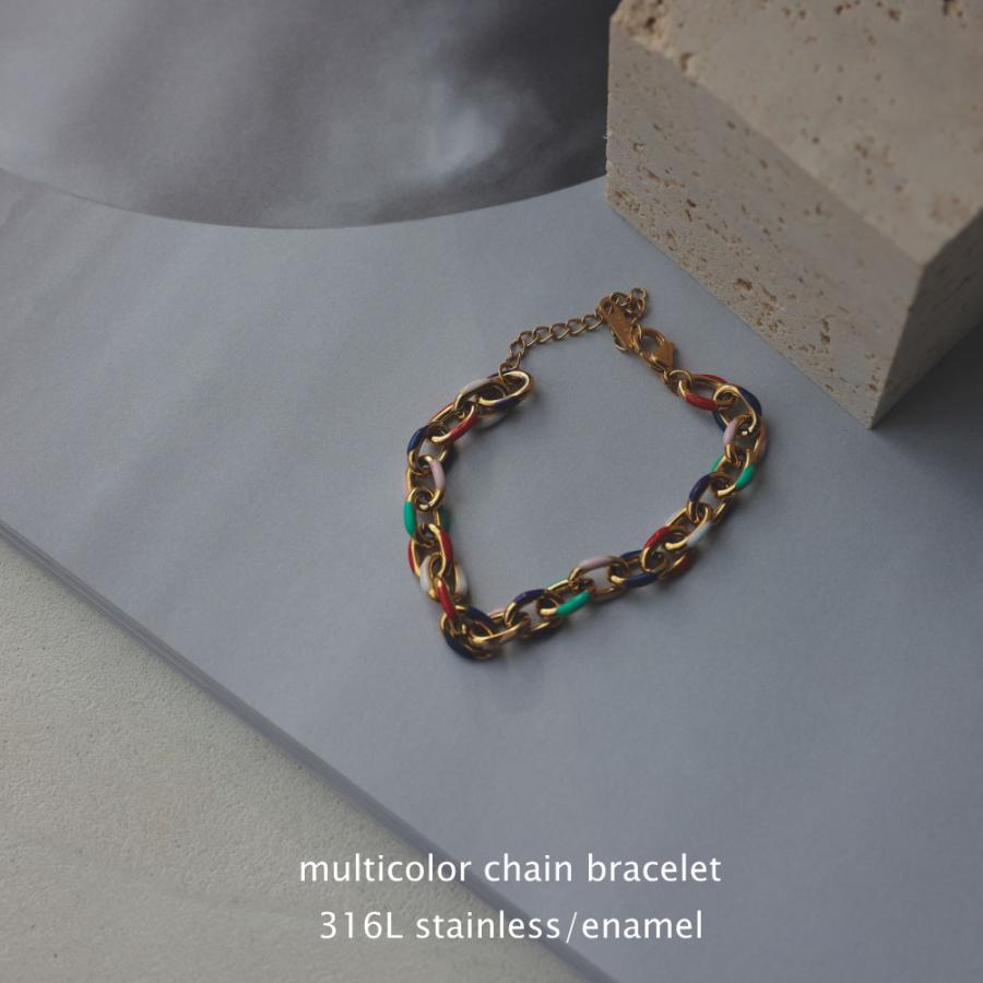 マルチカラー サージカル ステンレス ブレスレット エナメル 316L アレルギー カラーリング レインボー sus316l |  | 01