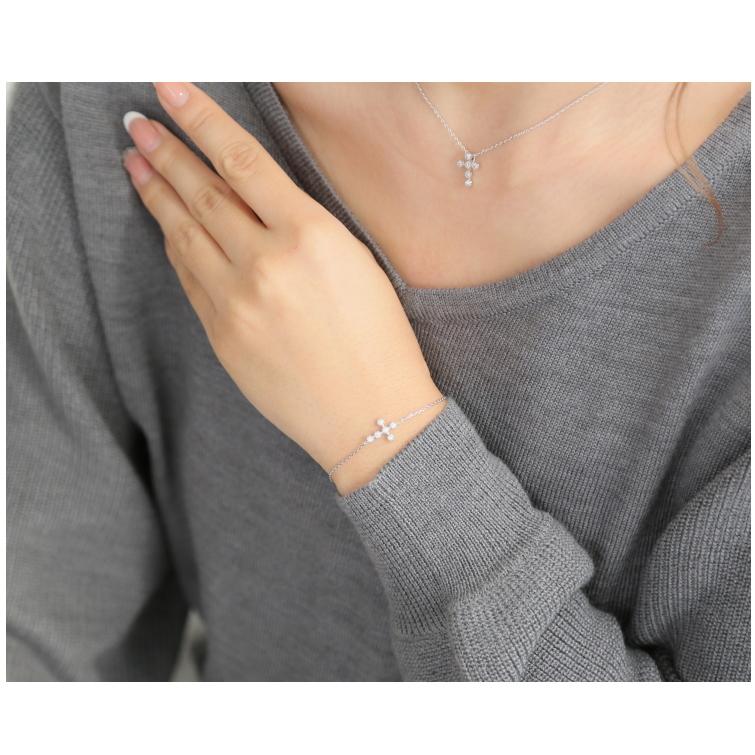 K14GPベビークロスブレスレット 2色《シルバー・ゴールド》 |  | 04