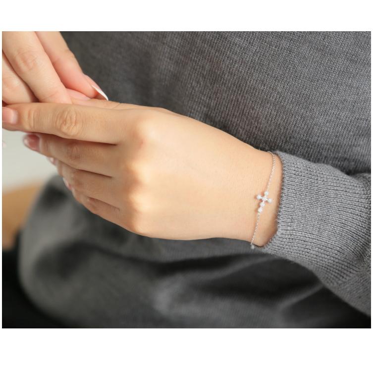 K14GPベビークロスブレスレット 2色《シルバー・ゴールド》 |  | 05