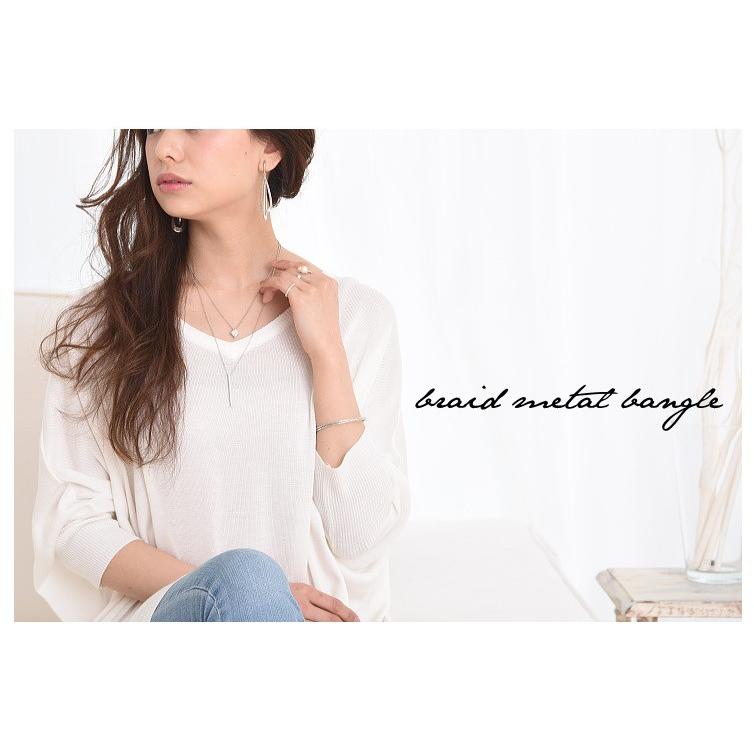 ラインメタルバングル 編み込みデザイン　ブレスレット |  | 05