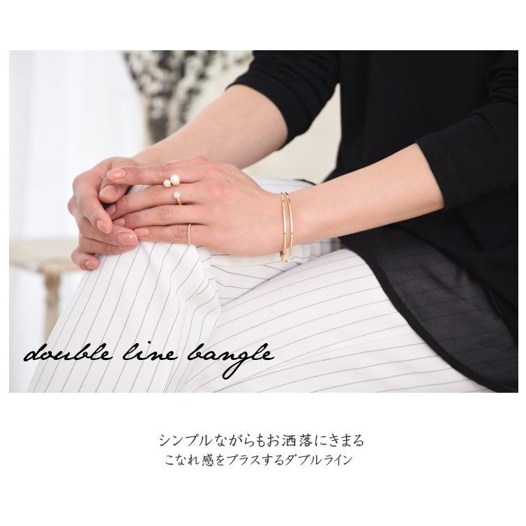 ダブル ライン メタルバングル クール＆モード |  | 01