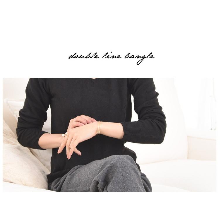 ダブル ライン メタルバングル クール＆モード |  | 05