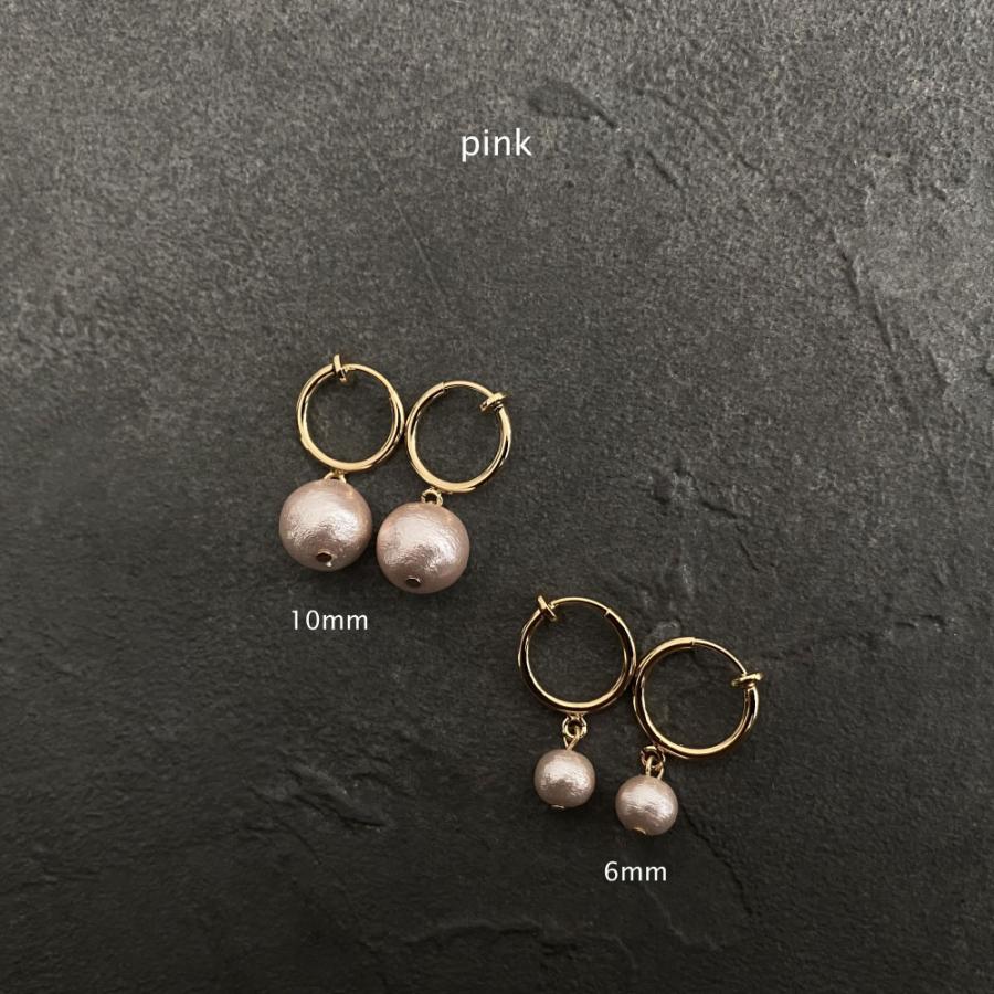 6mm / 10mm・Cuteなコットンパール ピアス/ イヤリング 「Aile d'ange〜エルダンジュ〜」 |  | 16