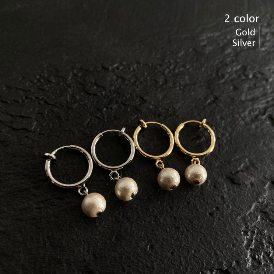 6mm / 10mm・Cuteなコットンパール ピアス/ イヤリング 「Aile d'ange〜エルダンジュ〜」 |  | 05