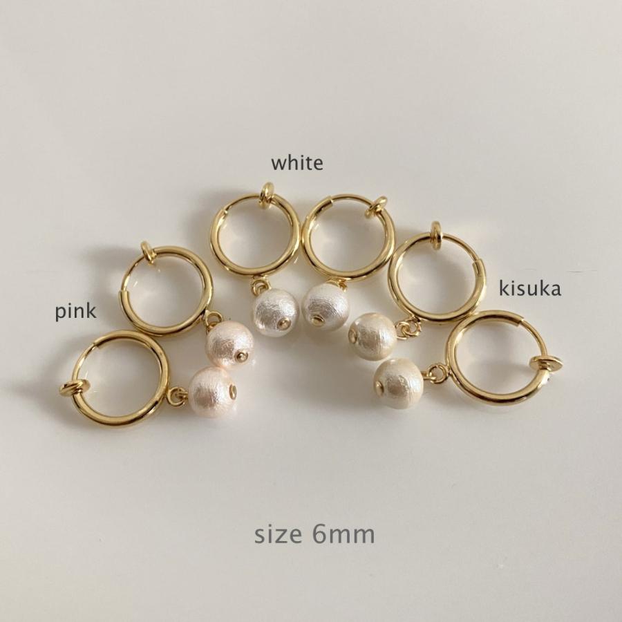6mm / 10mm・Cuteなコットンパール ピアス/ イヤリング 「Aile d'ange〜エルダンジュ〜」 |  | 08
