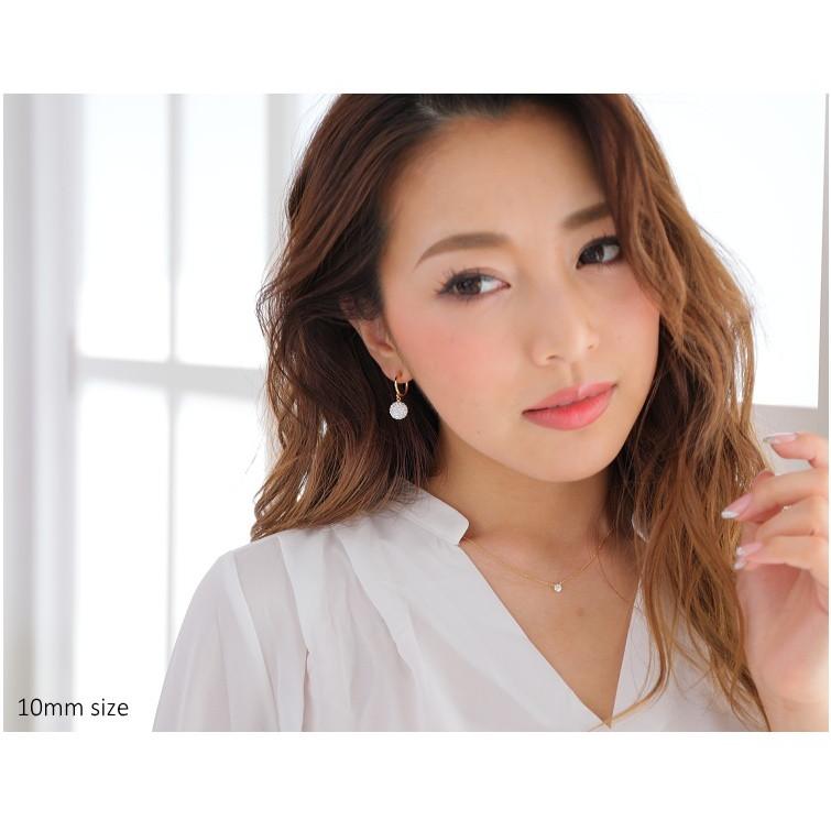 10mm パヴェボール イヤリング ブリリオ オリジナル フープ 日本製 |  | 06