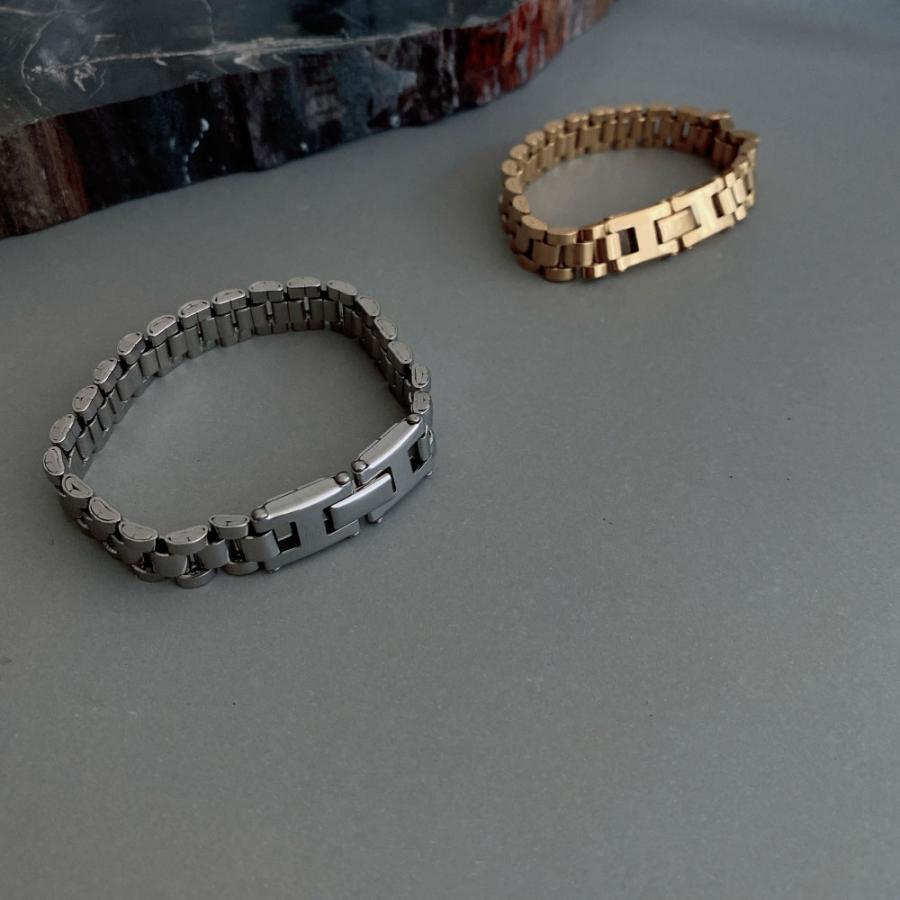 サージカルステンレス ワイドチェーン ブレスレット SUS316L つけっぱなし ウォッチチェーン |  | 04