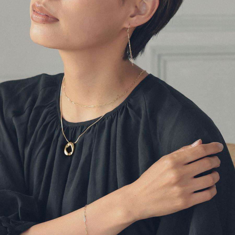 SUS316L サージカル チェーン ネックレス 喜平チェーン 細み 重厚感 ステンレス 43cm |  | 02