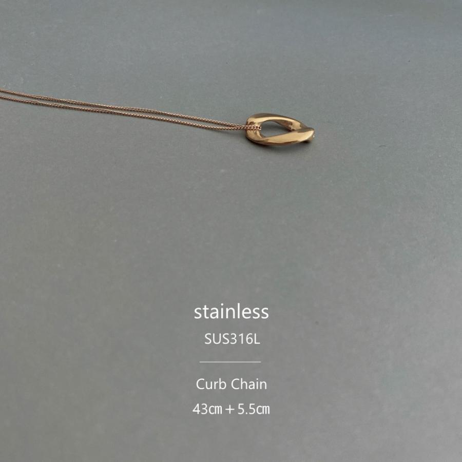 SUS316L サージカル チェーン ネックレス 喜平チェーン 細み 重厚感 ステンレス 43cm |  | 06
