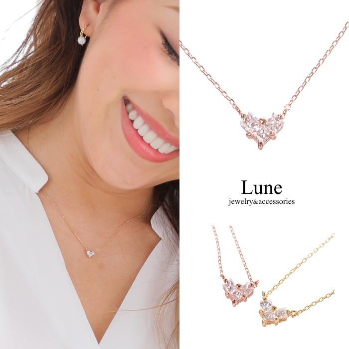 Gemハートネックレス・Silver925刻印入り | 