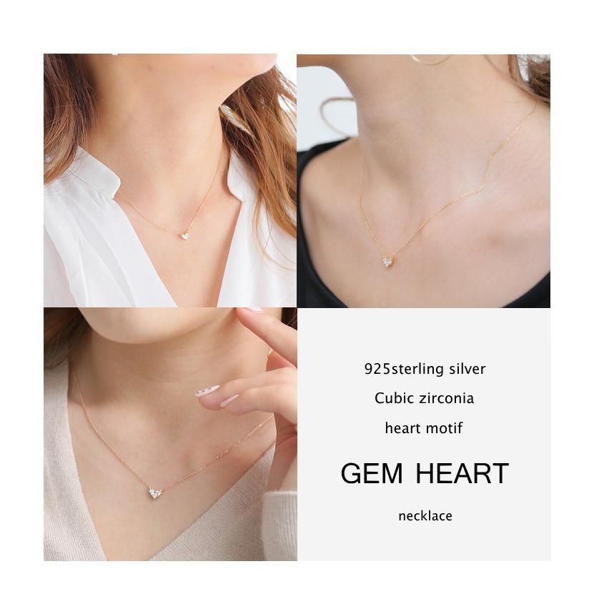 Gemハートネックレス・Silver925刻印入り |  | 07